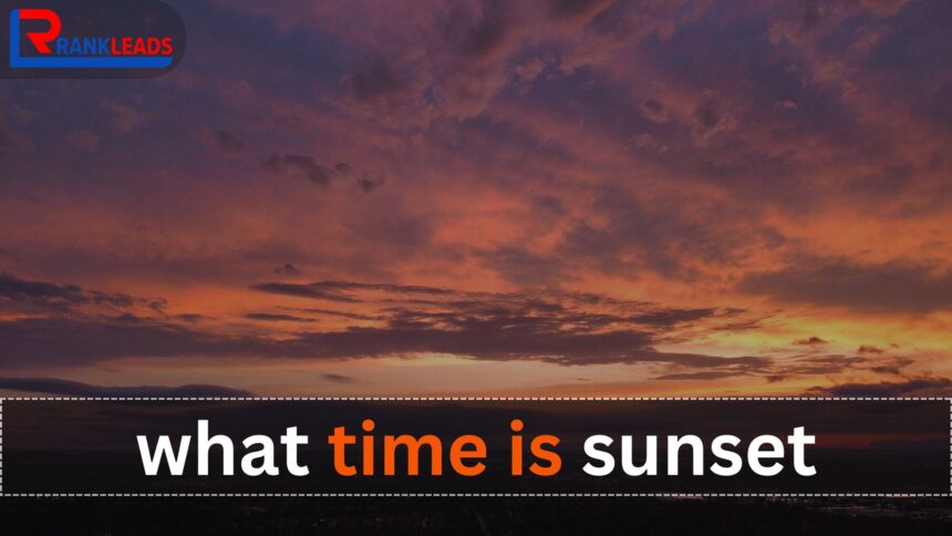 what time is sunset